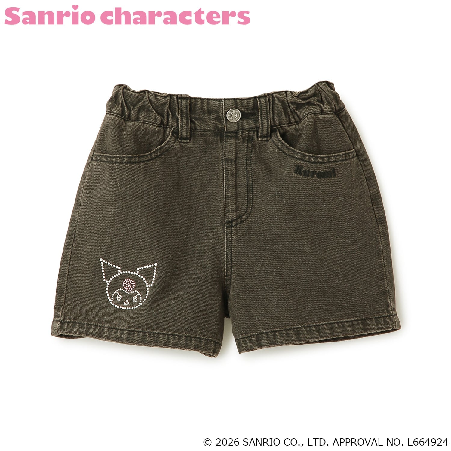🆕【⭐訂購⭐】🌀🇯🇵 日本直送 #Sanrio 水鑽 刺繡 牛仔短褲  [3款選] 🌀 [ELFA-0122][260714]