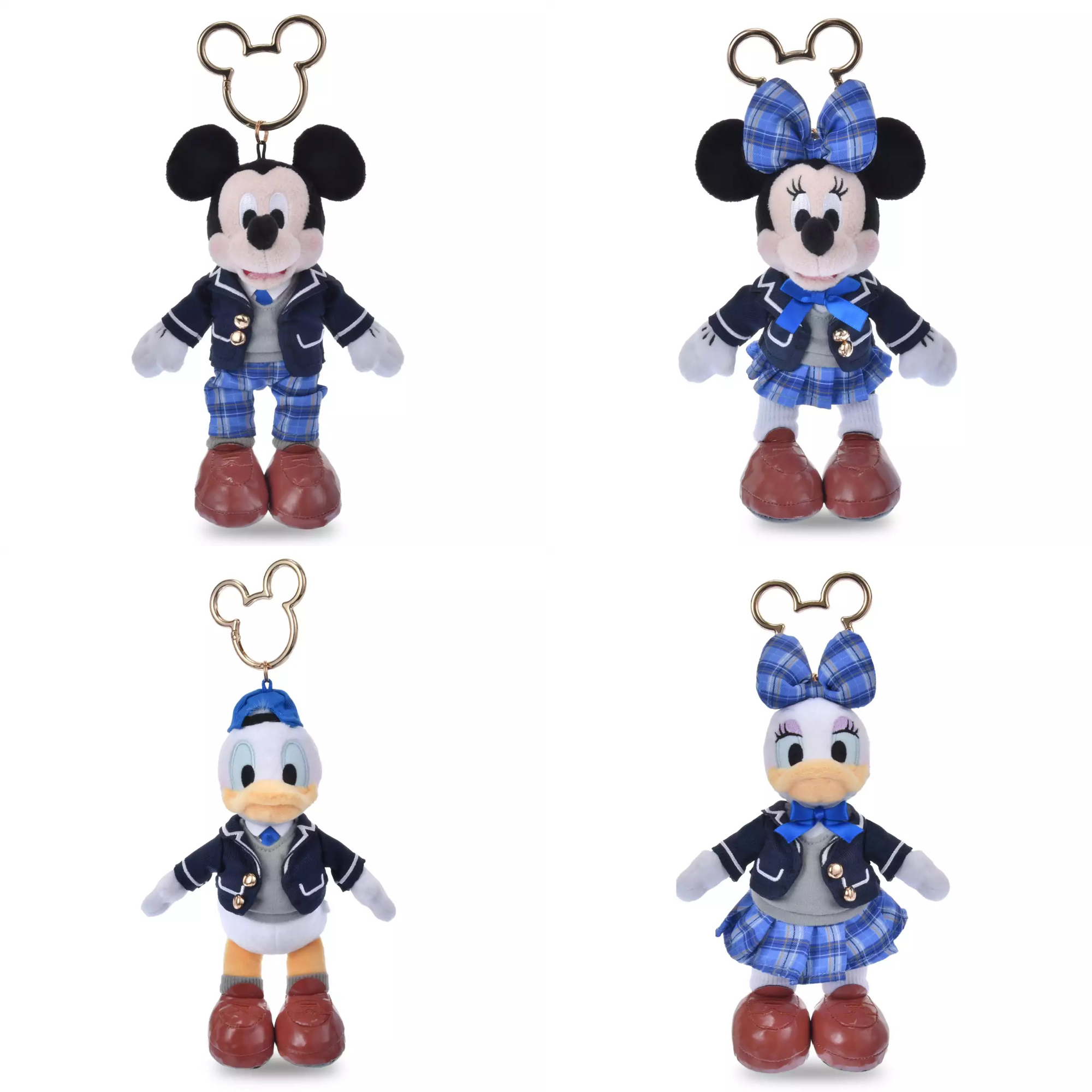 📦訂購 日本代購 Tokyo Disney 東京迪士尼 校服造型 鎖匙扣