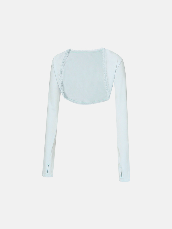 預購_Lace bolero cardigan by Grandeline