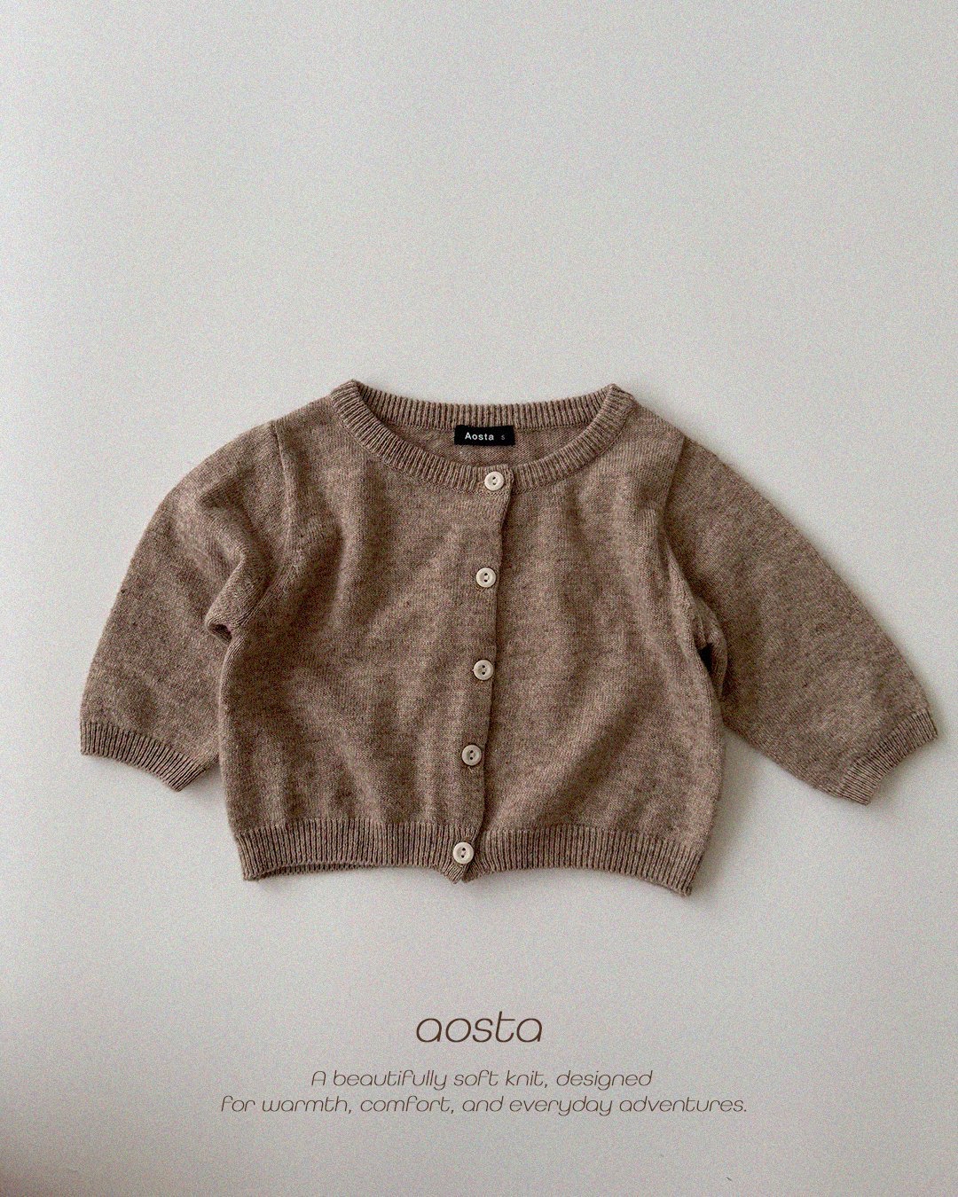 Aosta Knit Cashmere Cardigan 