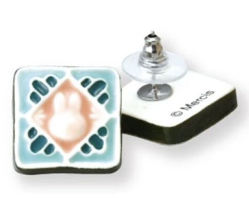 🐰Pre Order  - miffy  "美濃燒" 耳環.  Made in Japan🇯🇵  ( 📦 大約3月底到貨, 若遇到缺貨或其它因素貨期會延遲 ）