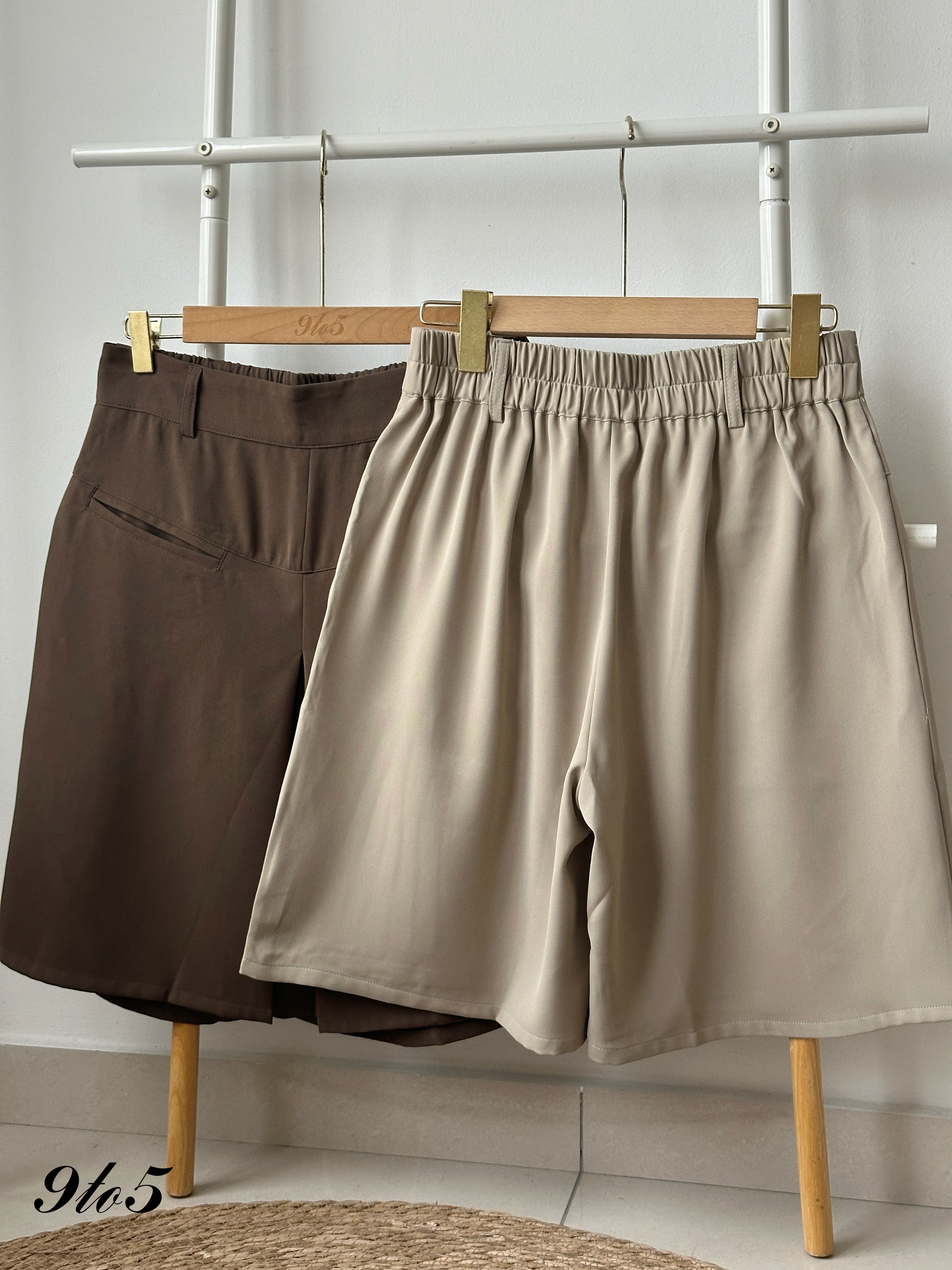 S1864 A Line Midi Pants - 3 Colors 