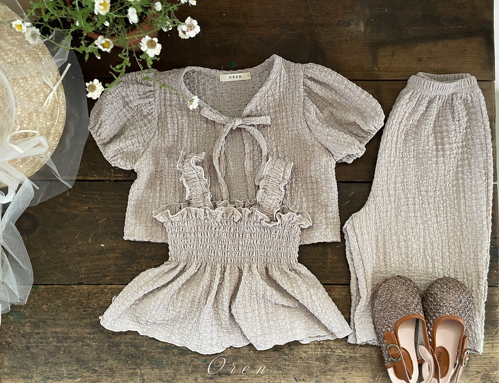 🇰🇷oren set（背心+外套+長褲）親子