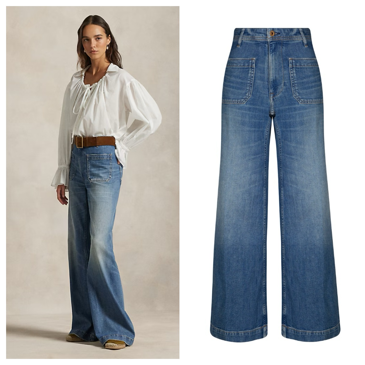 Polo Ralph Lauren 高腰直筒牛仔褲