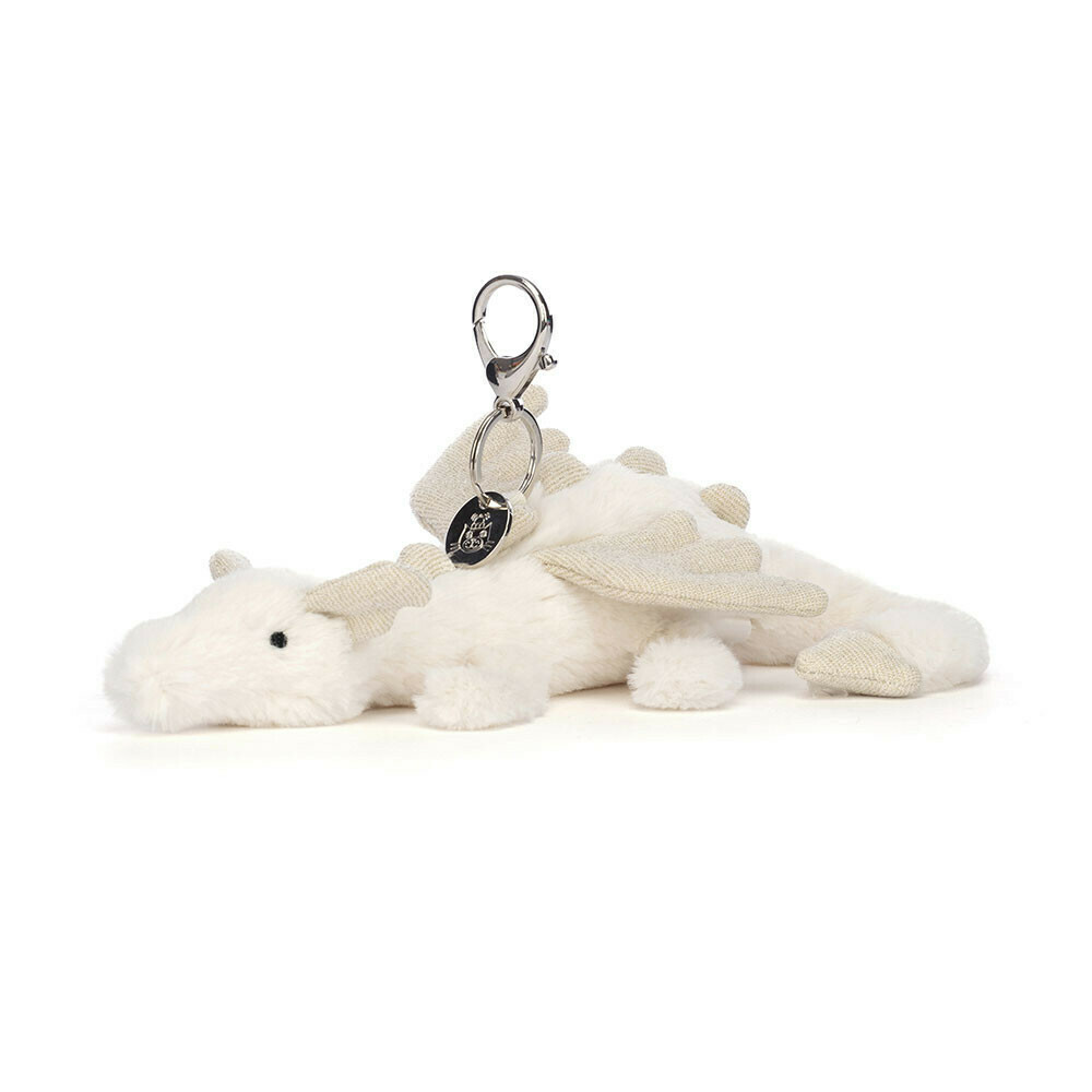 JELLYCAT Snow Dragon Bag Charm | 白龍鎖匙扣 (Retired)