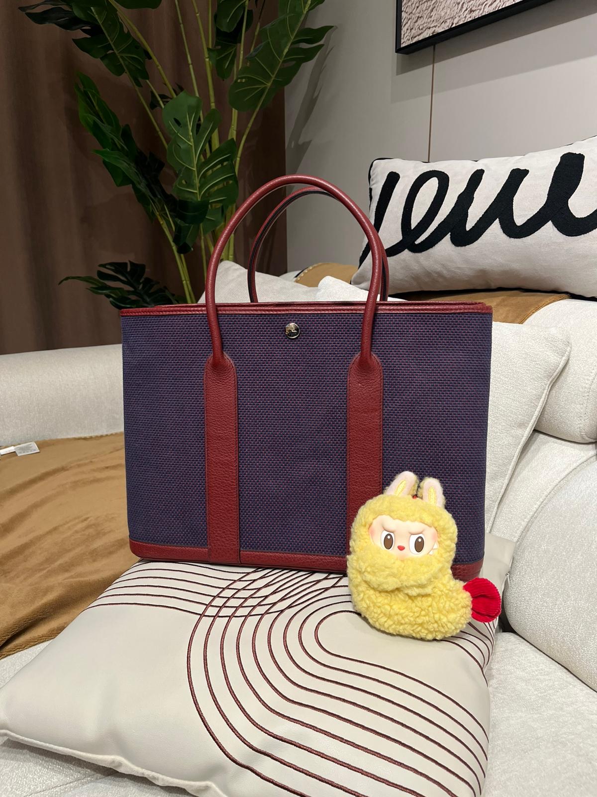 Hermes garden party 36 Stamp [Q] 100%Authentic ,95%new  ✅dust bag