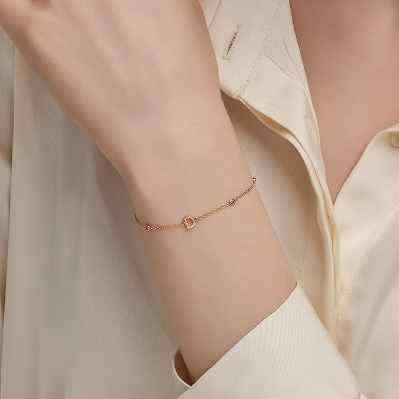 DIDIER DUBOT Miss Doux 玫瑰金手鏈 (JDRBRXF424S)