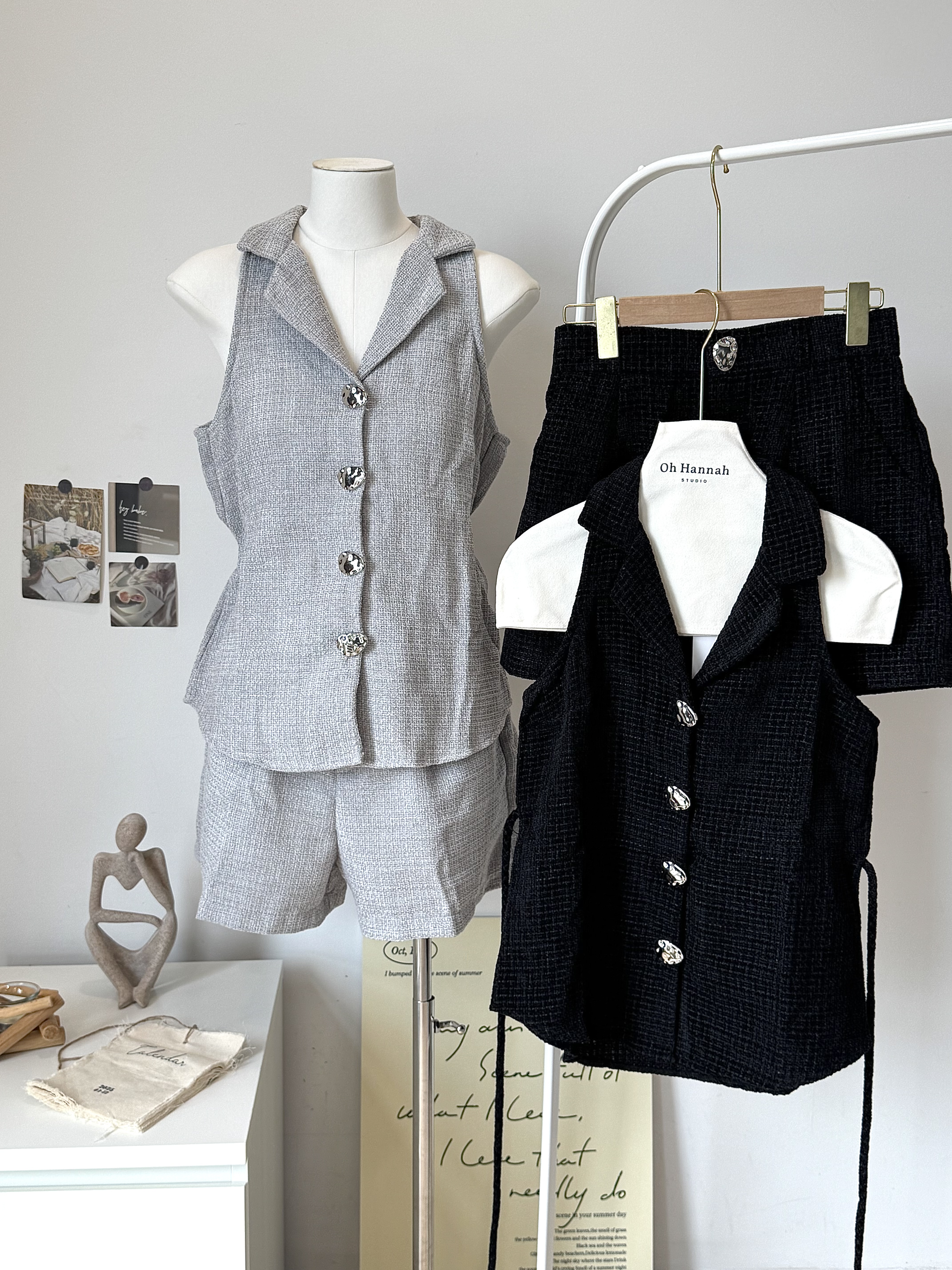 Gillian Tweed Set 轻奢千金名媛小香风套装 ( 2 Colours )