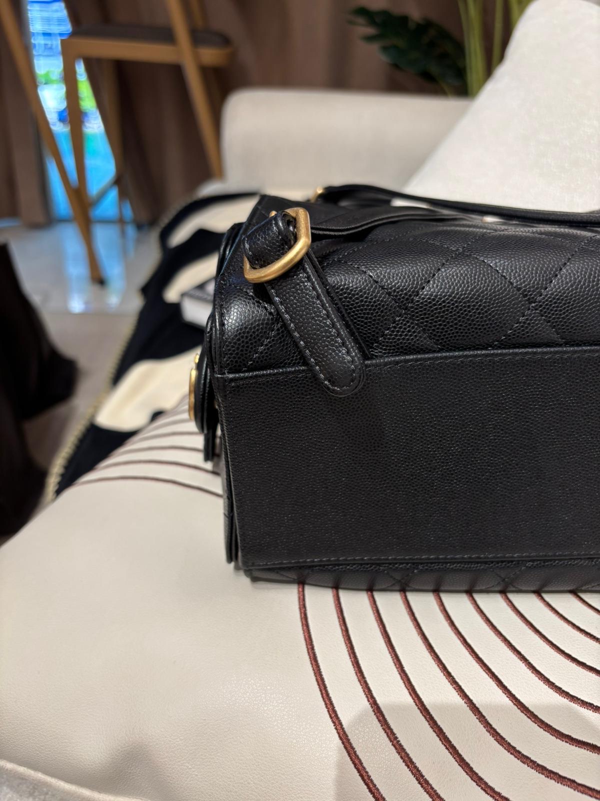 Chanel 25 Backpack 黑色荔枝牛皮金扣 100%Authentic, 98%New ✅晶片✅Dust bag