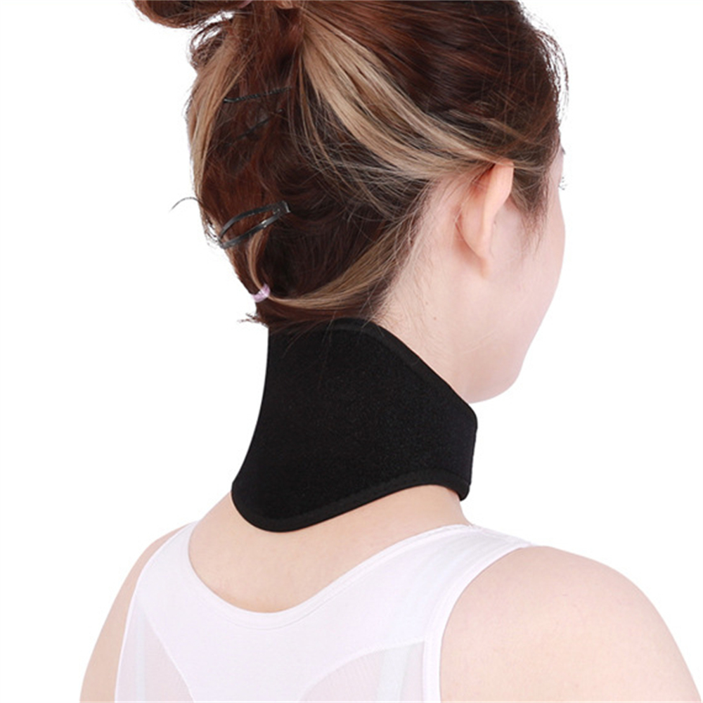 磁石自發熱護頸帶 勁椎熱敷 頸套 熱敷 保暖頸椎 [平行進口] HK2685