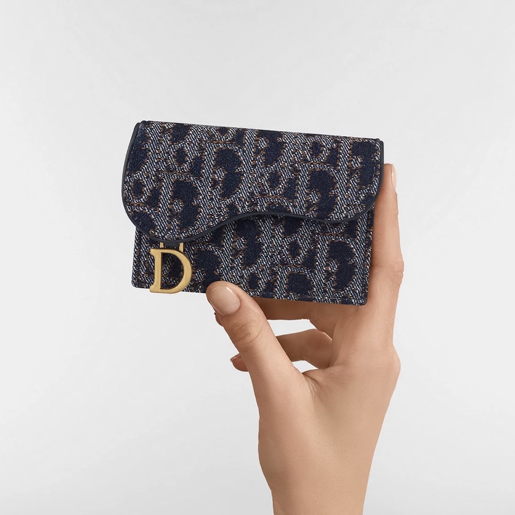 Dior Saddle Bloom Card Holder