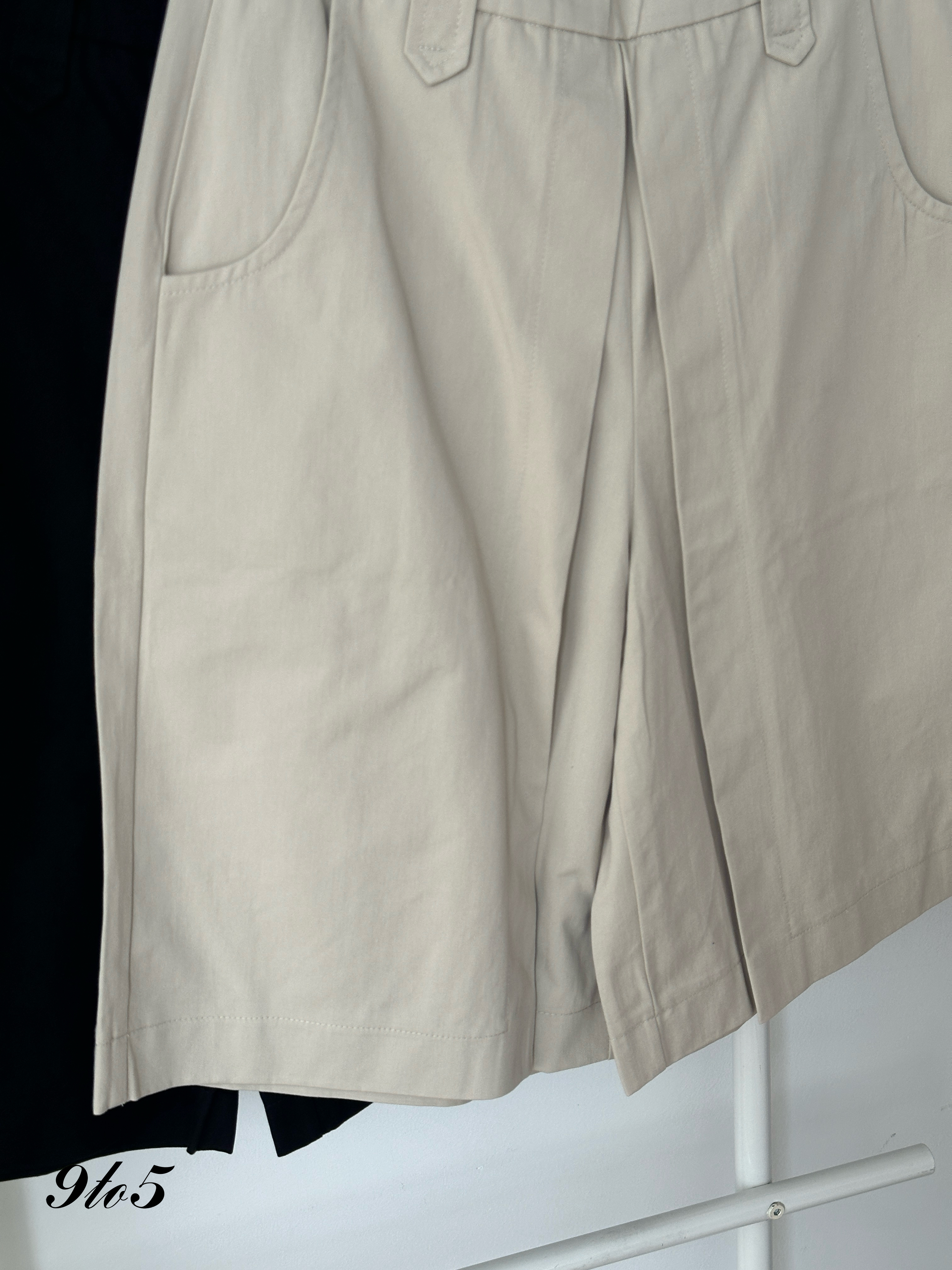 S1791 A Line Overlap Midi Pants - 3 Colors