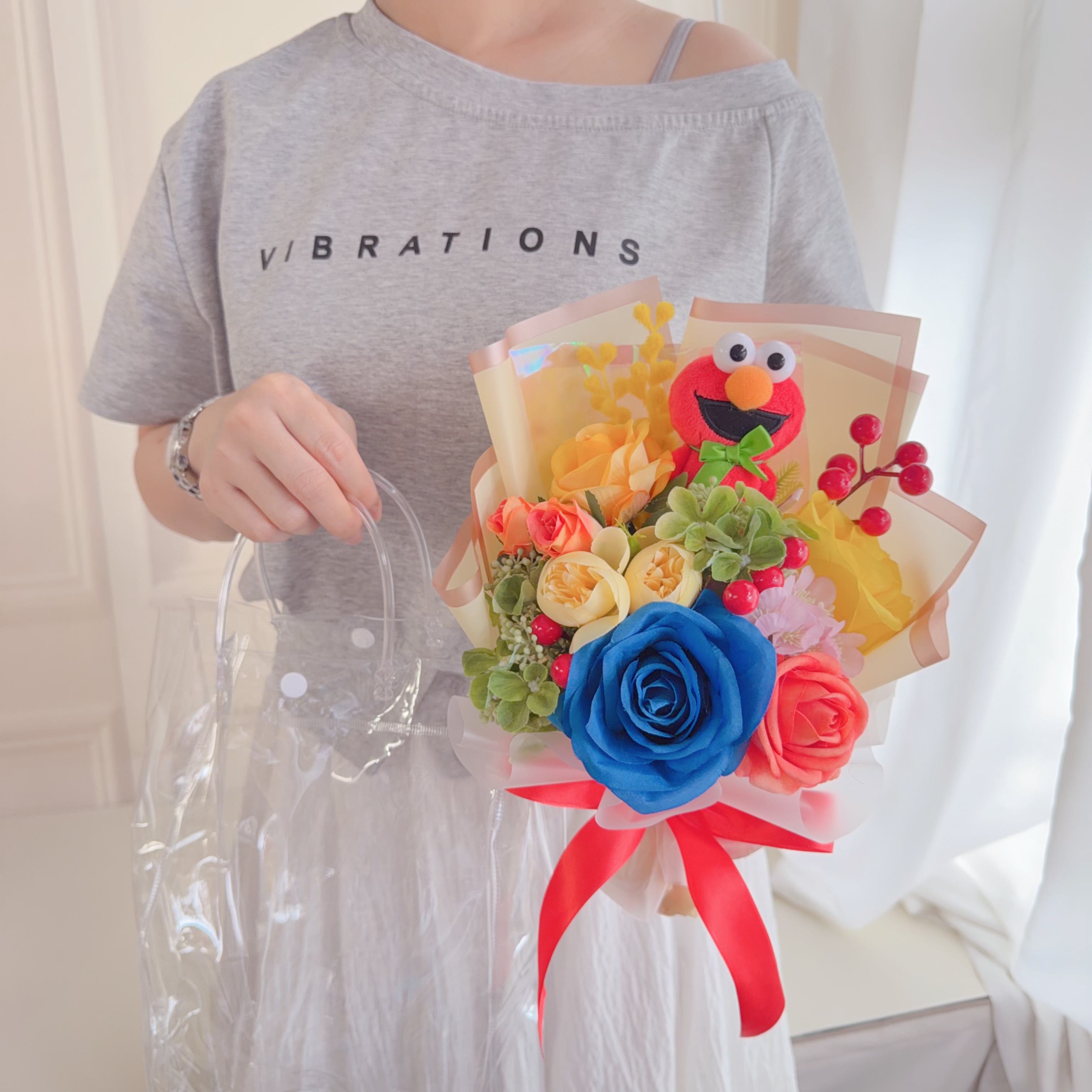 (現貨)elmo小花束