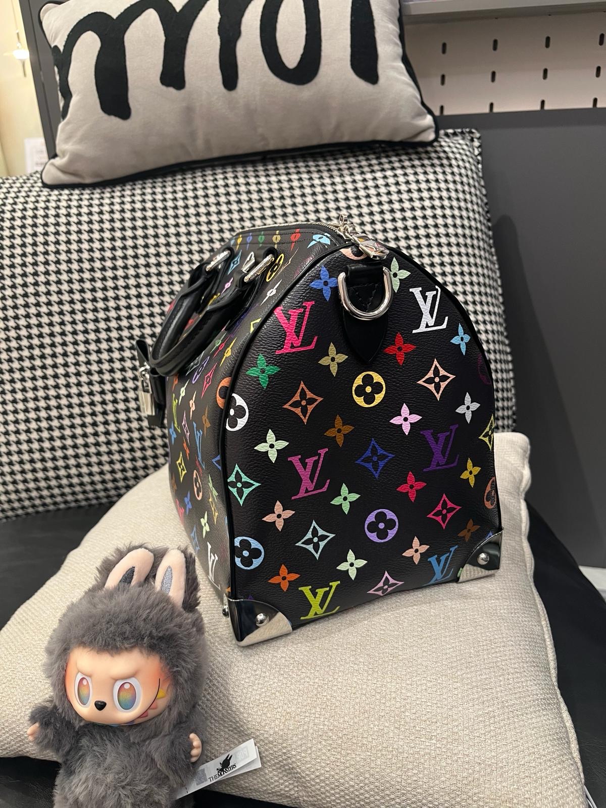 LV x TM Speedy Soft 30 M13257 村上隆黑彩花限量 Louis Vuitton x Murakami 100%Authentic, 99%New閑置品✅專門店收據✅nfc ✅dust bag ✅box