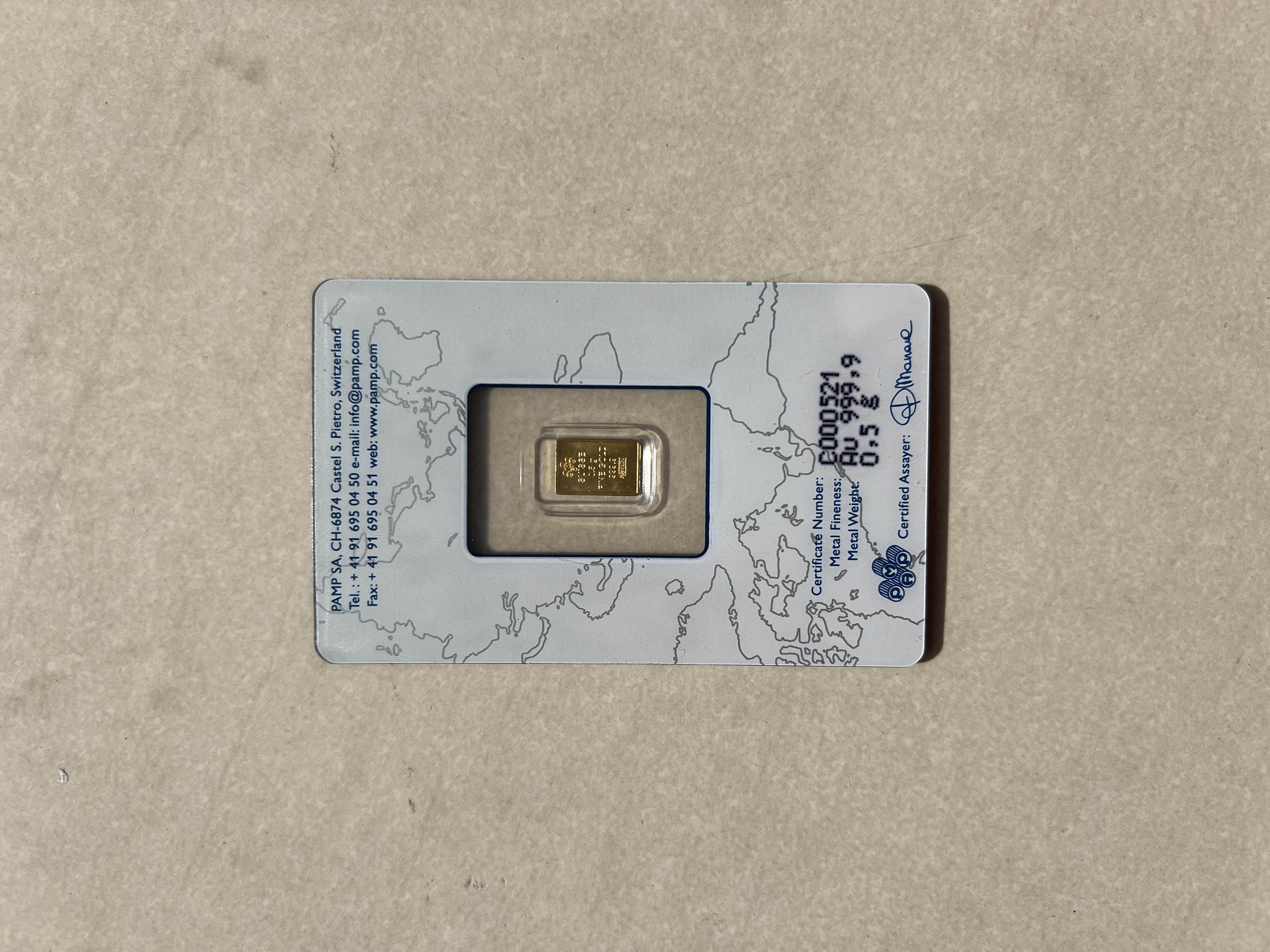 (Nice SN:170) PAMP RARE 0.3g Fortuna🇨🇭Swiss Gold Bar Emas 999.9