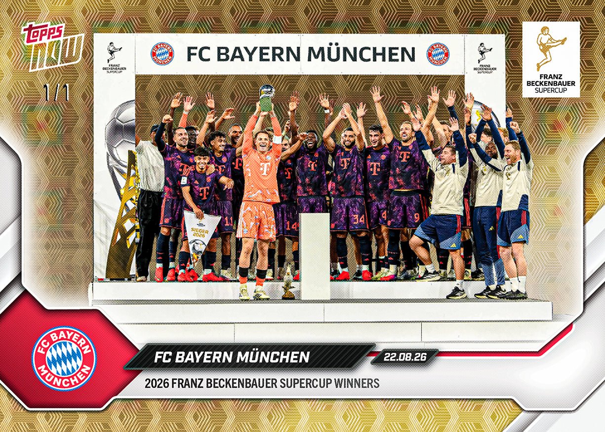 FC Bayern München - 2026/27 Bundesliga Topps NOW® #1 球季紀念卡【團購】