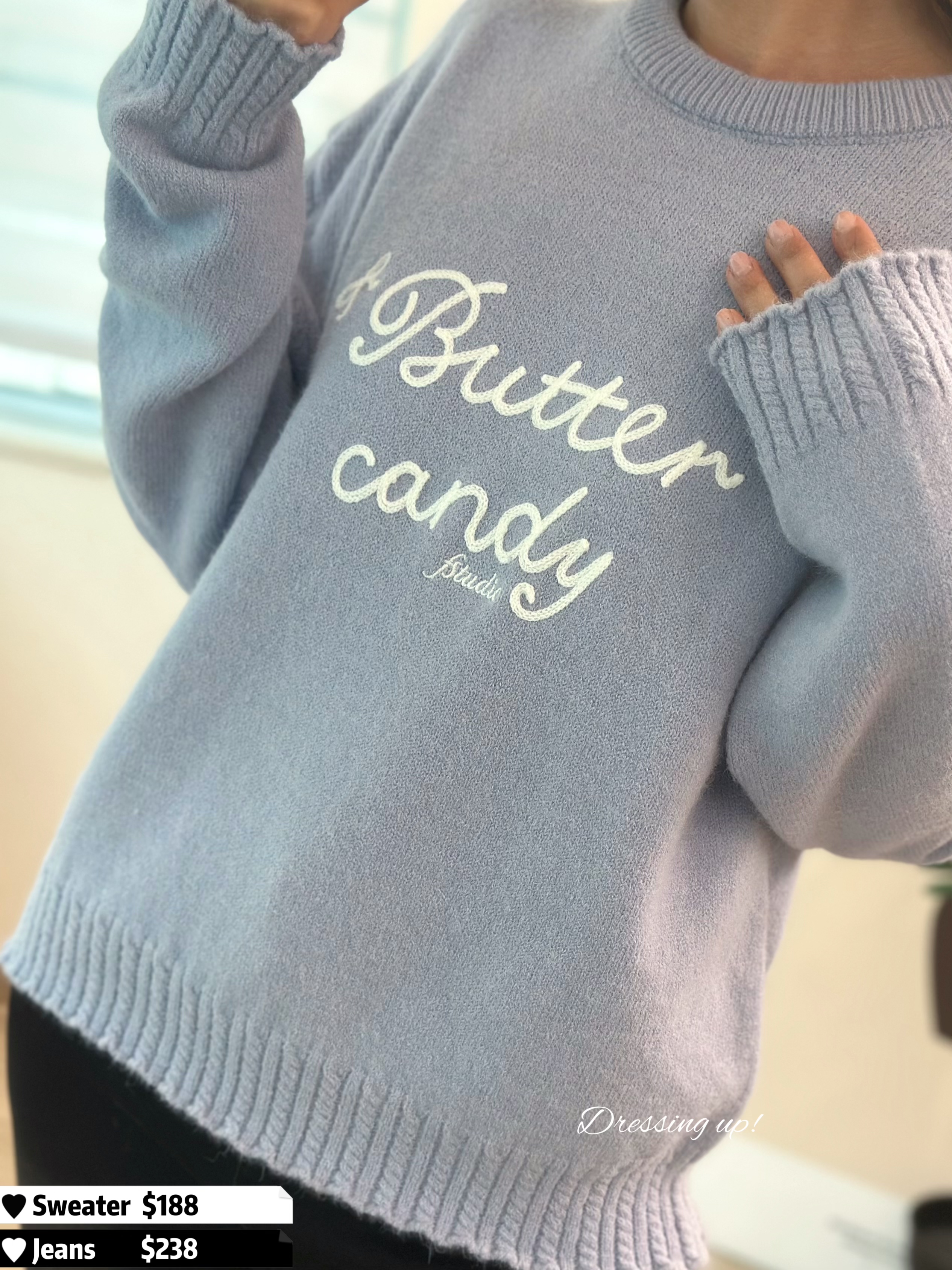 𝑩𝒖𝒕𝒕𝒆𝒓𝑪𝒂𝒏𝒅𝒚｜織字針織冷衫