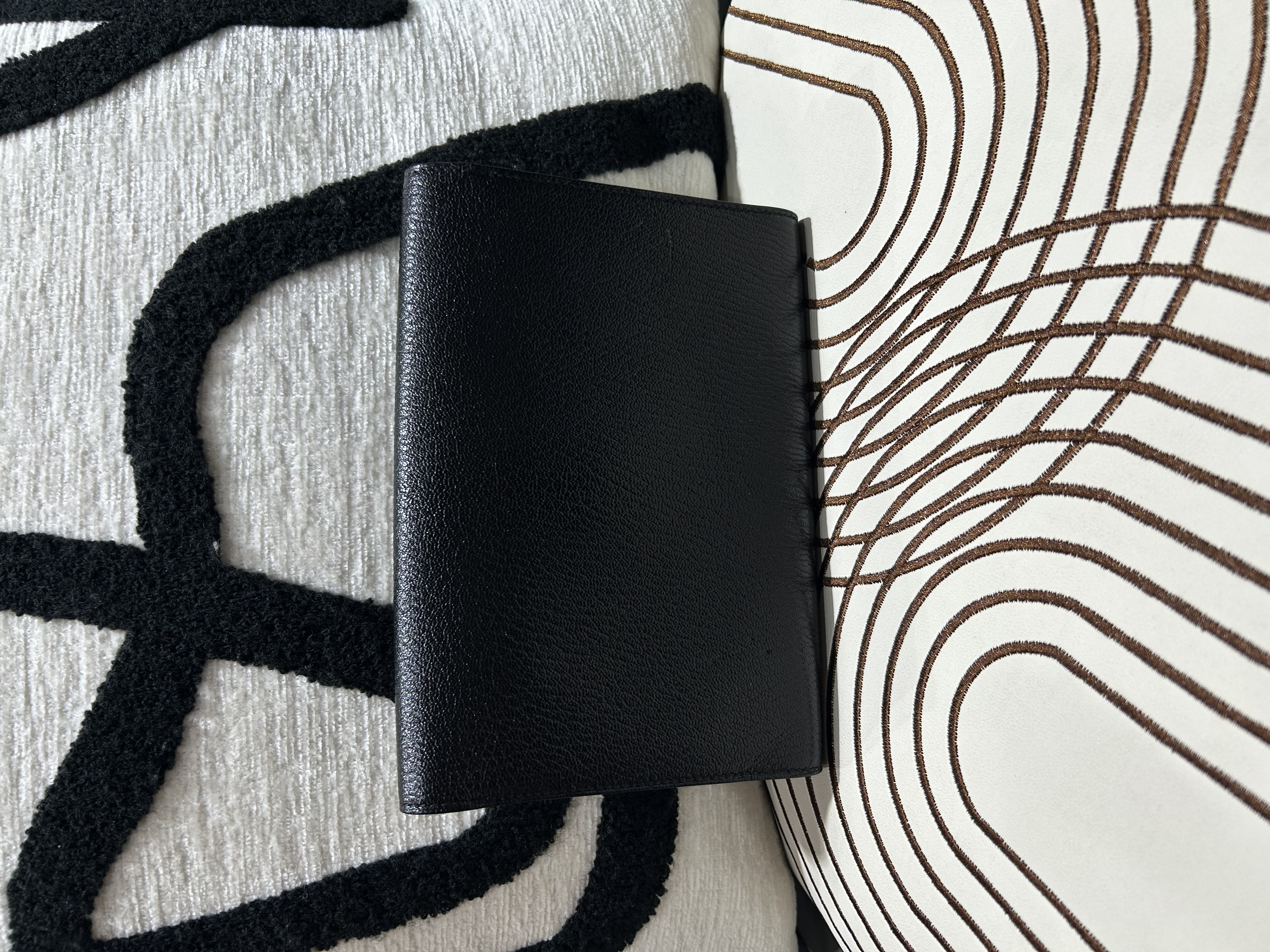 HERMES clutch bag Black Calfskin 1938-19 Stamp C 100%Authentic, 99%New ✅Box