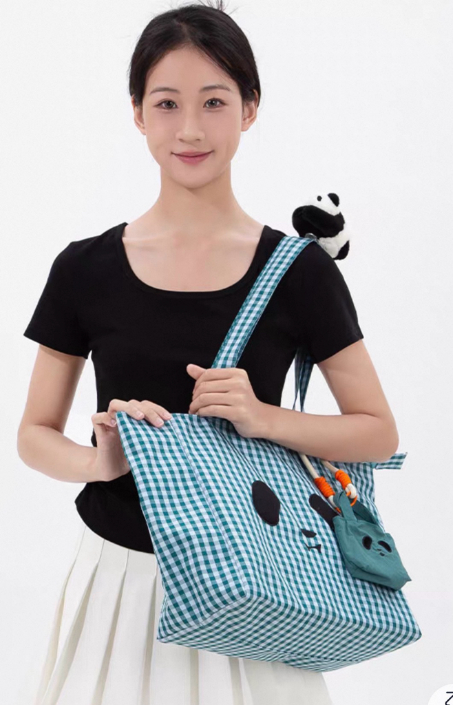 Black & White Panda Shoulder Bag