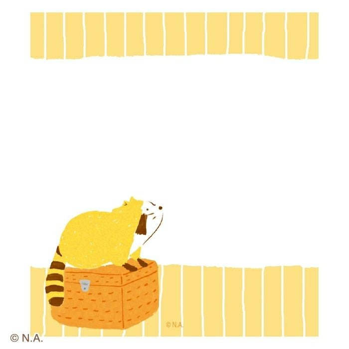 現貨｜IRODORI RASCAL 小浣熊 日本製 便條紙 Memo Notepad (野餐 LM392)