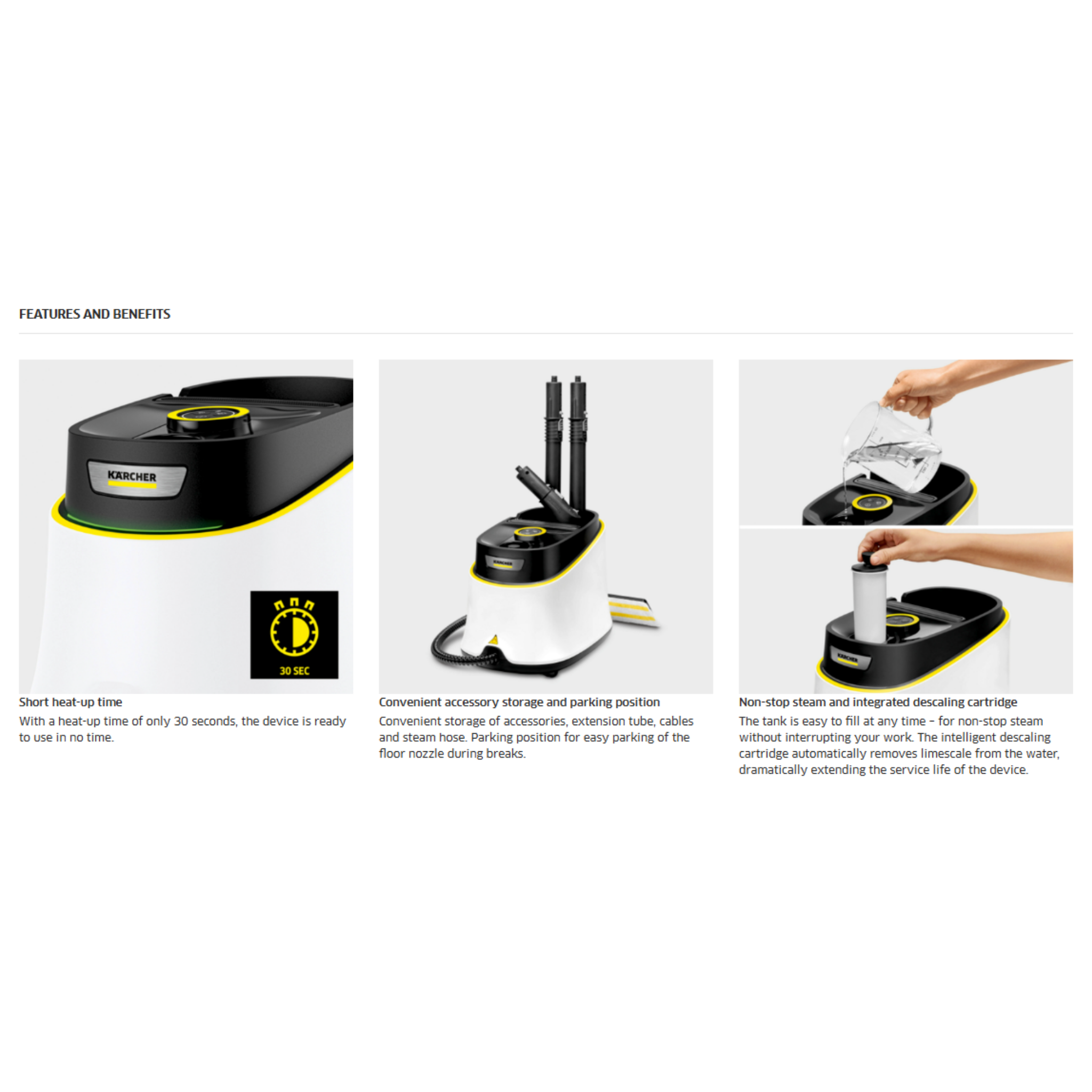 Karcher SC3 Deluxe EasyFix Steam Cleaner (SC3 Deluxe)