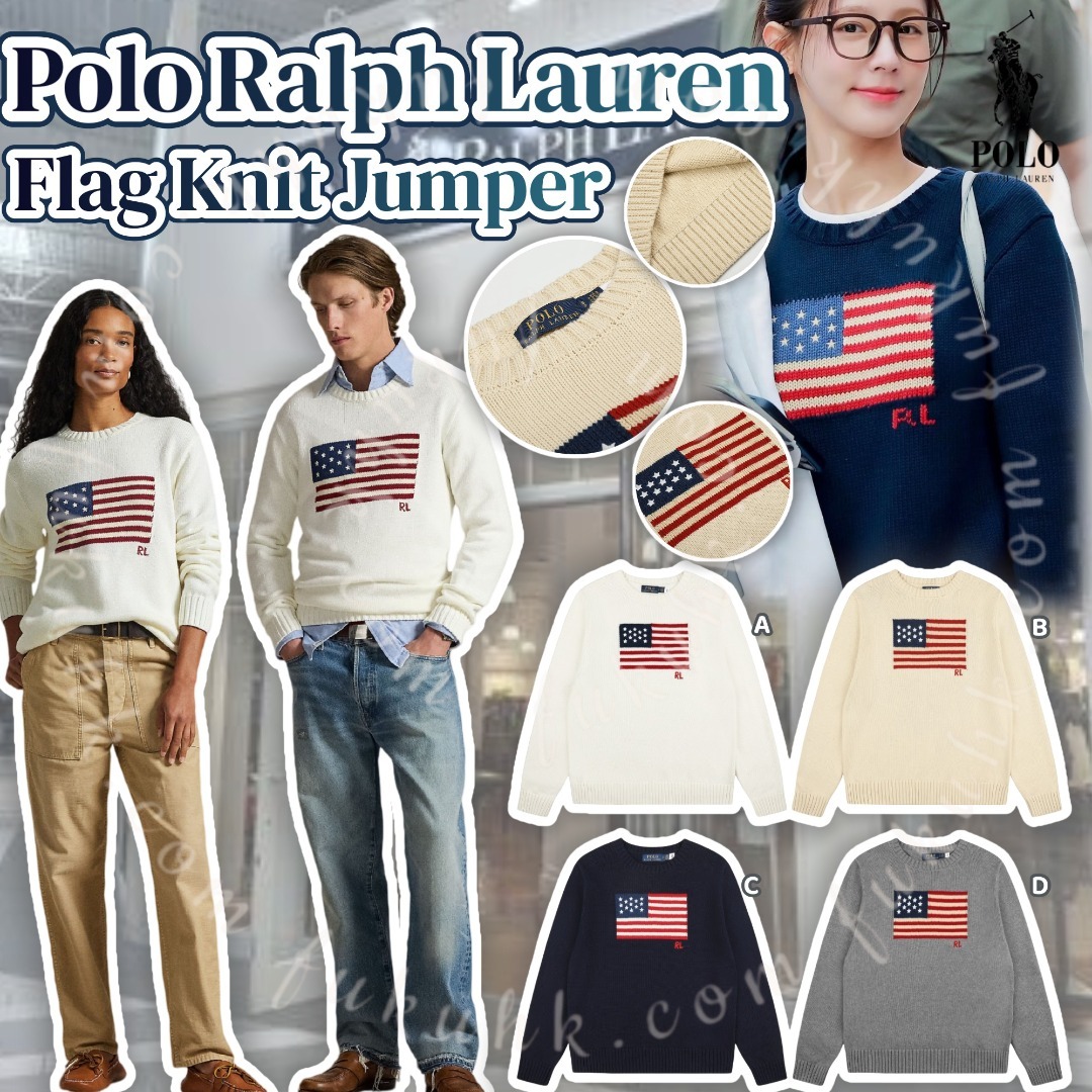 Polo Ralph Lauren Flag Knit Jumper 旗幟圓領針織冷衫