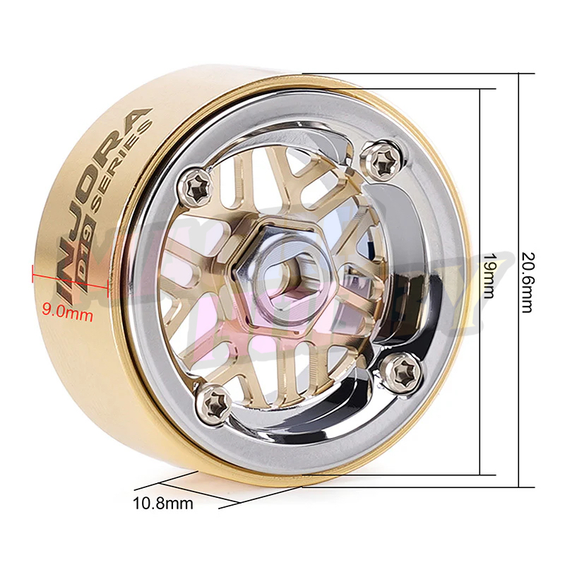 INJORA 0.7" D19 ModuWheel for 1/30 SCX30 1/32 Ascent-32 (MW7006) #530376