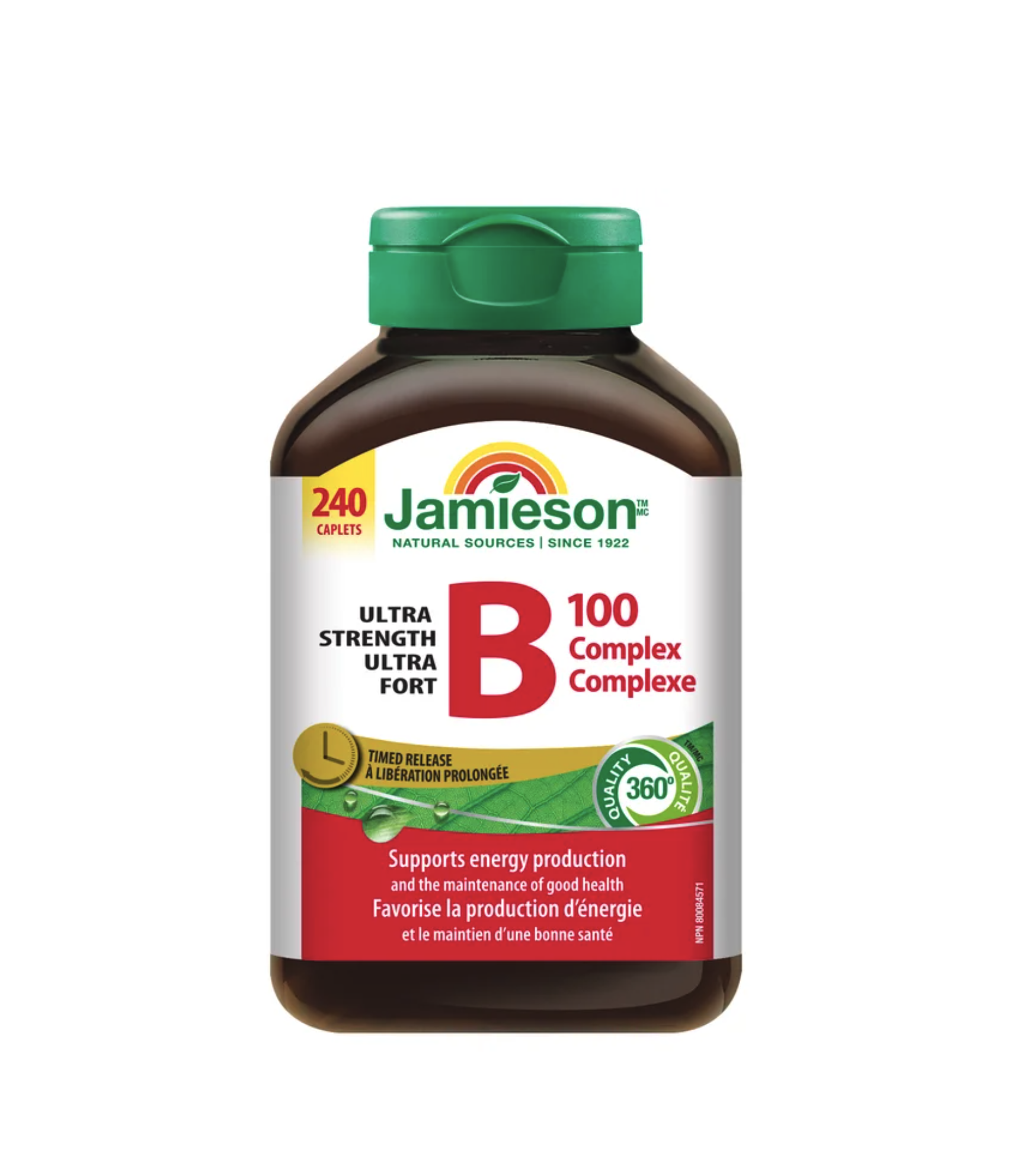 Jamieson B100 特強長效天然维生命B雜B100（240粒)