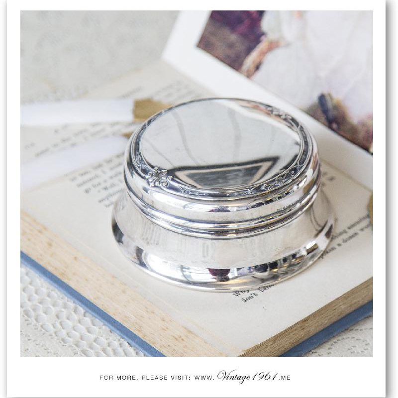 1950s Silver Tone Brush x Mirror x Ring Box Set (CA257)