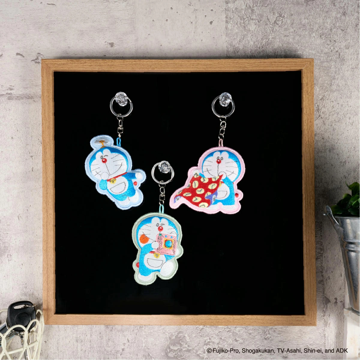 [訂購] 多啦A夢鎖匙扣 法寶 刺繡圖案 Doraemon