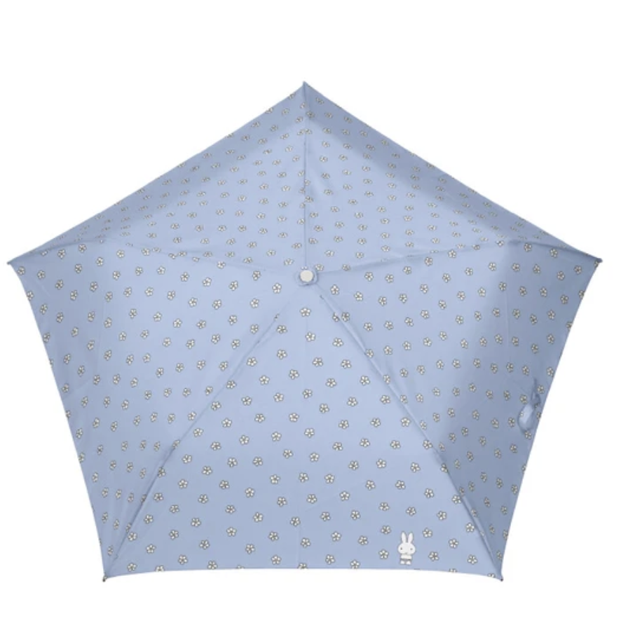 🐰Pre Order  - miffy 晴雨兼用超軽量 100 % 防 UV 縮骨傘 "藍色花花 Undee Miffy"   ( 📦 第一批 大約4月底到貨, 若遇到缺貨或其它因素貨期會延遲 ）