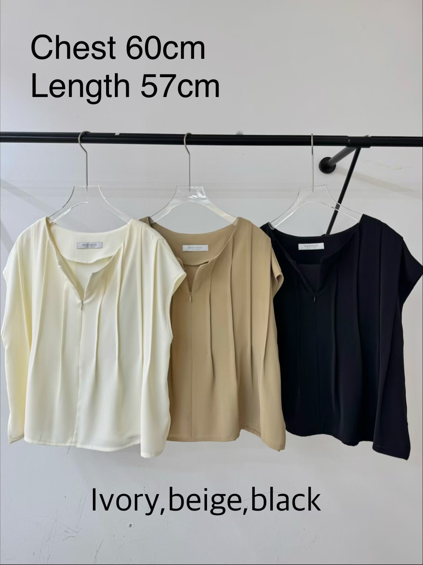 MG23_05 蝙蝠拉鍊TOP (3色)