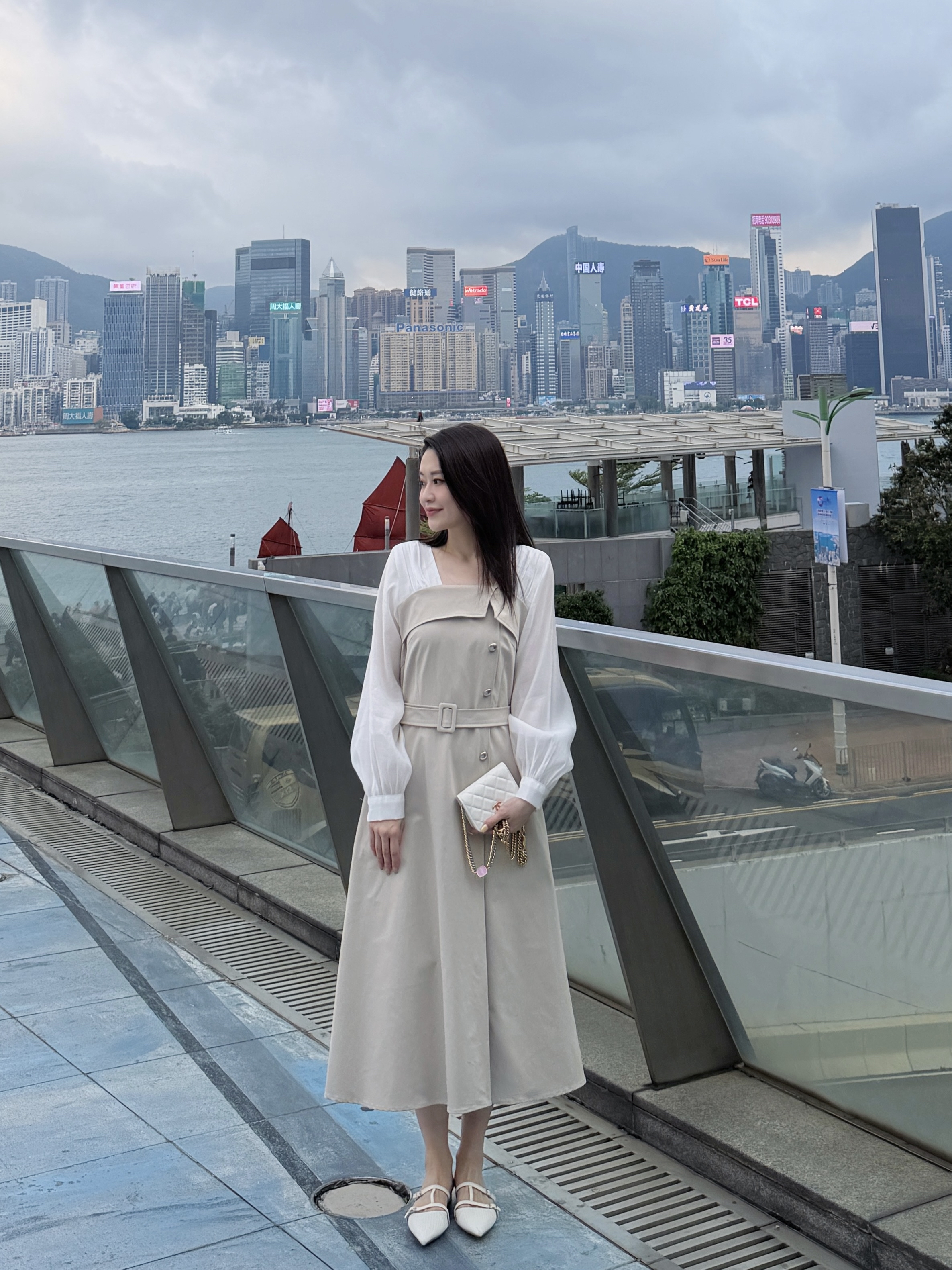 氣質up up ! 拼接連身裙