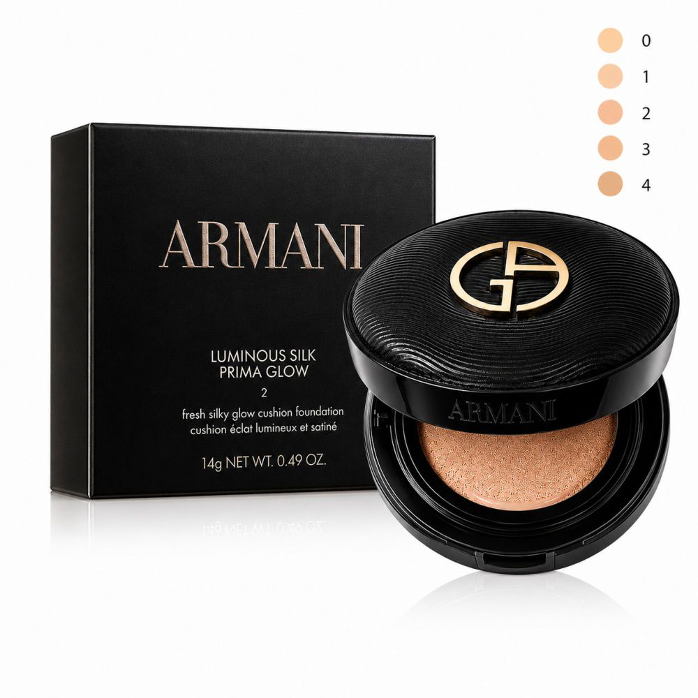 Armani 阿瑪尼 黑奢金氣墊 水潤絲光氣墊修護粉底14g