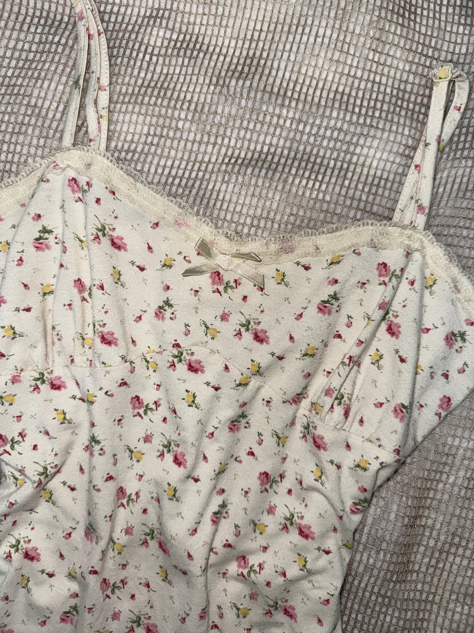 Liz Lisa Lace-Trimmed Floral Slip Top