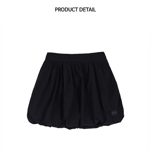 Rose Frantz Rose Balloon Mini Skirt [Black] | KAZUE