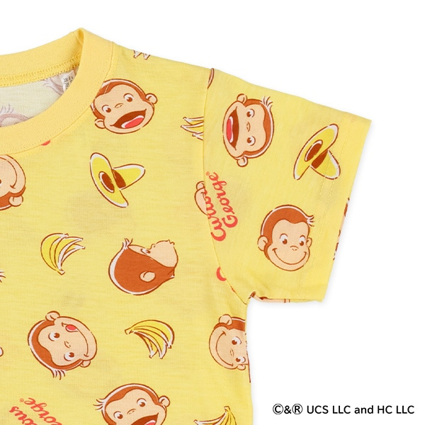 🇯🇵預訂 日本直送🇯🇵好奇的喬治滿印包腹短袖家居服上下套裝