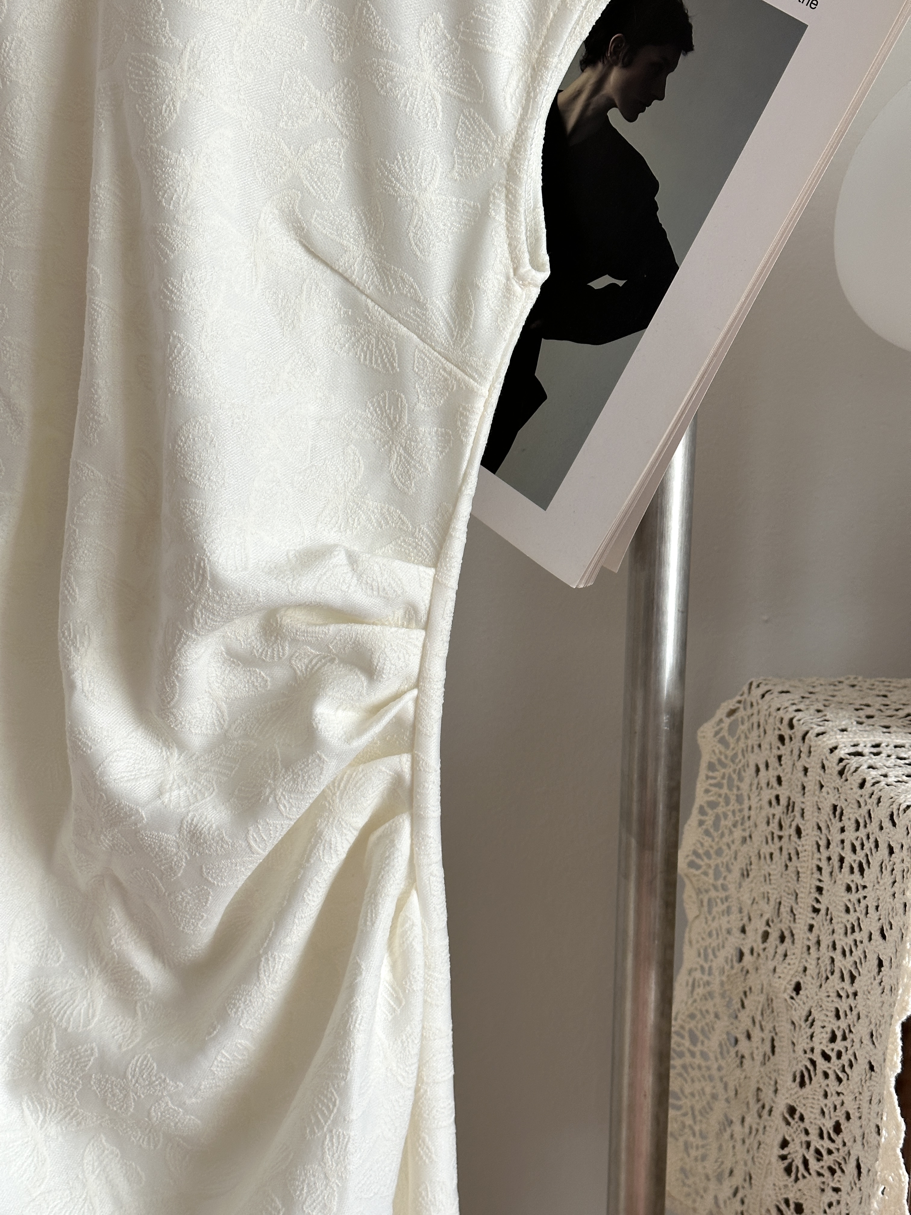 Jade Side-Slit Cheongsam | Cream