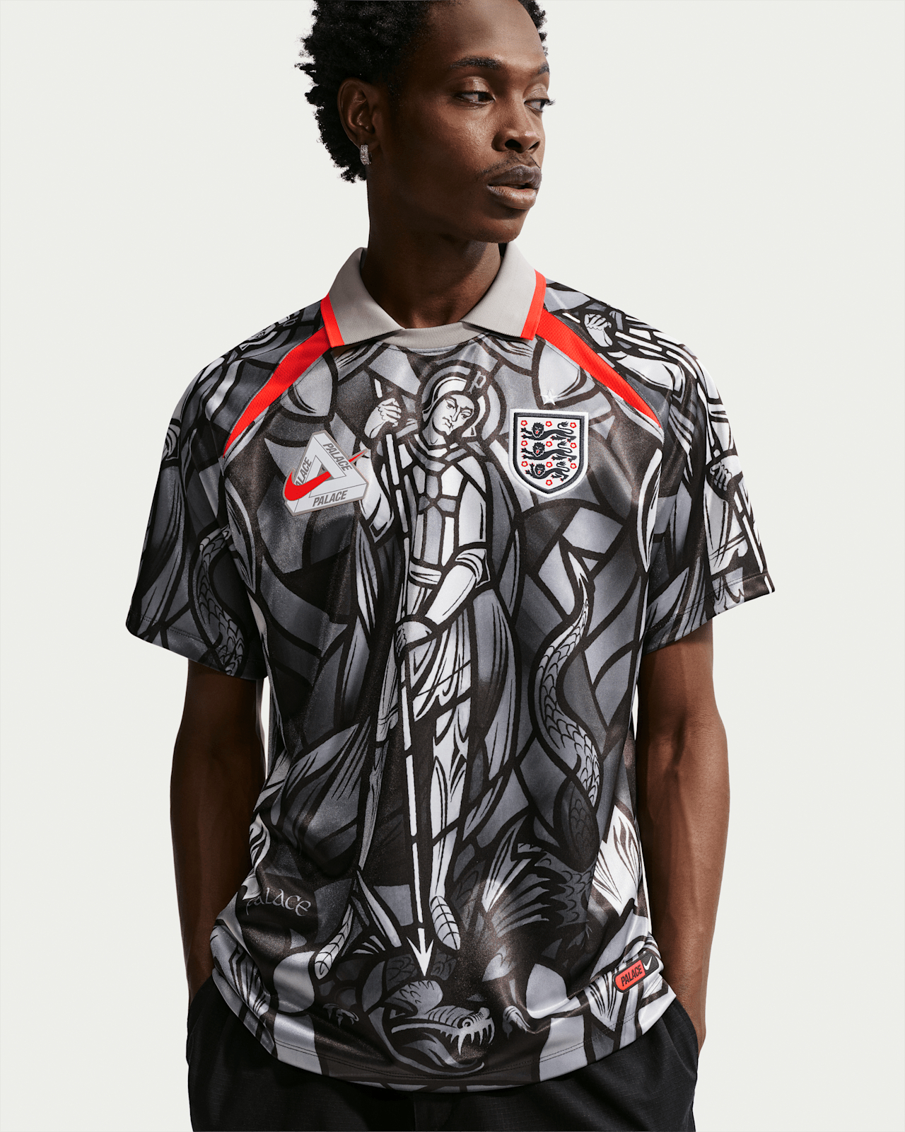 Nike England 英格蘭 x Palace 限量版復古圖騰球衣 IM3198