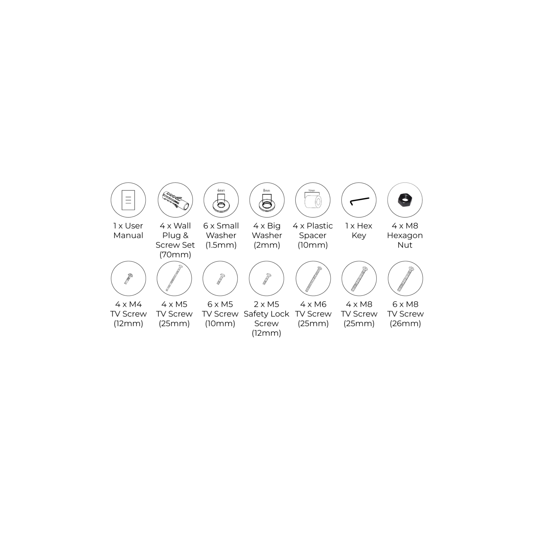 Phison 39"-65" Portable TV Stand Bracket PM-91S