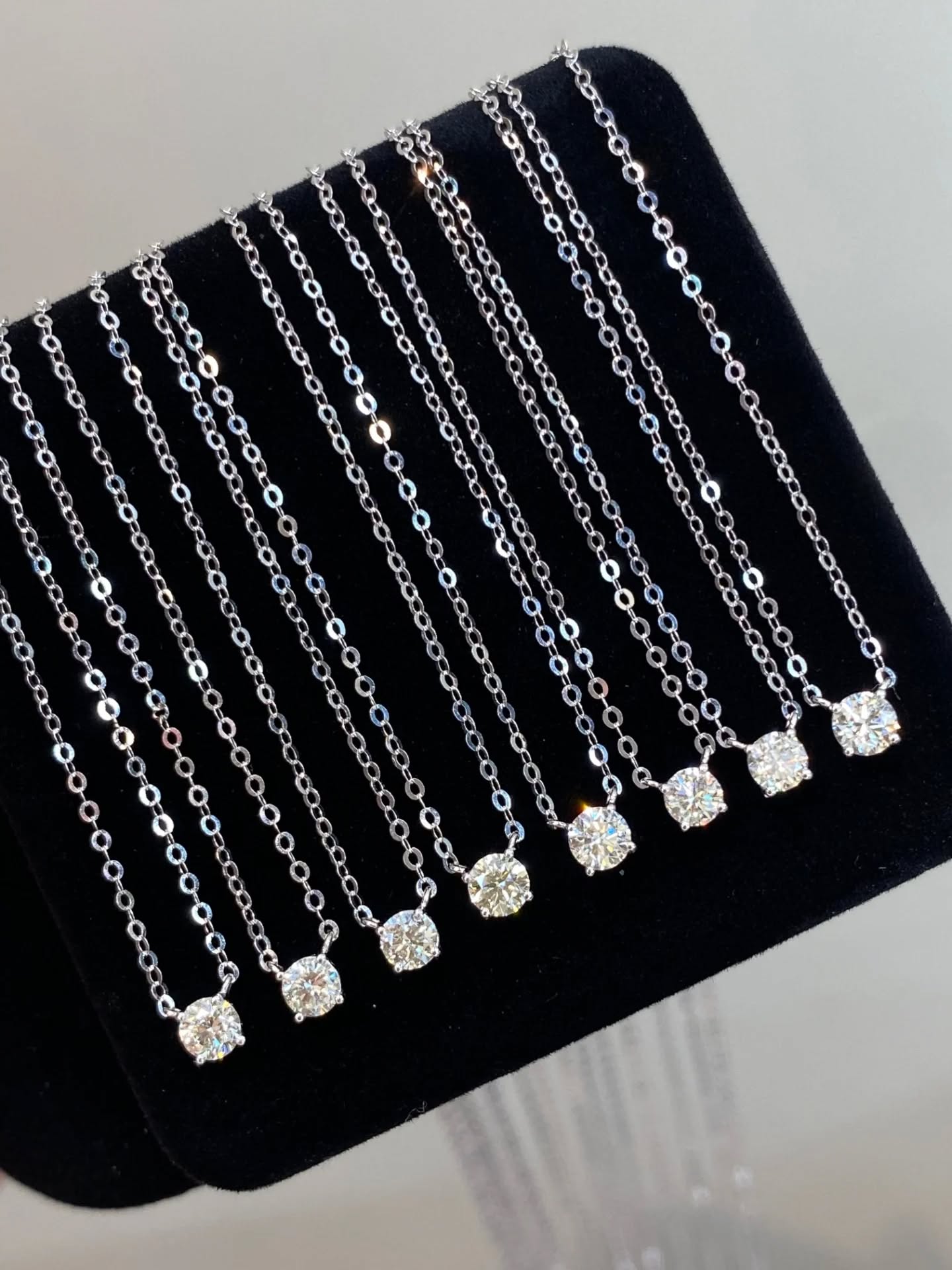 15分爆閃四爪鑽石項鍊 四爪鑲嵌閃耀天然鑽💎  18K鑲嵌天然鑽石💎