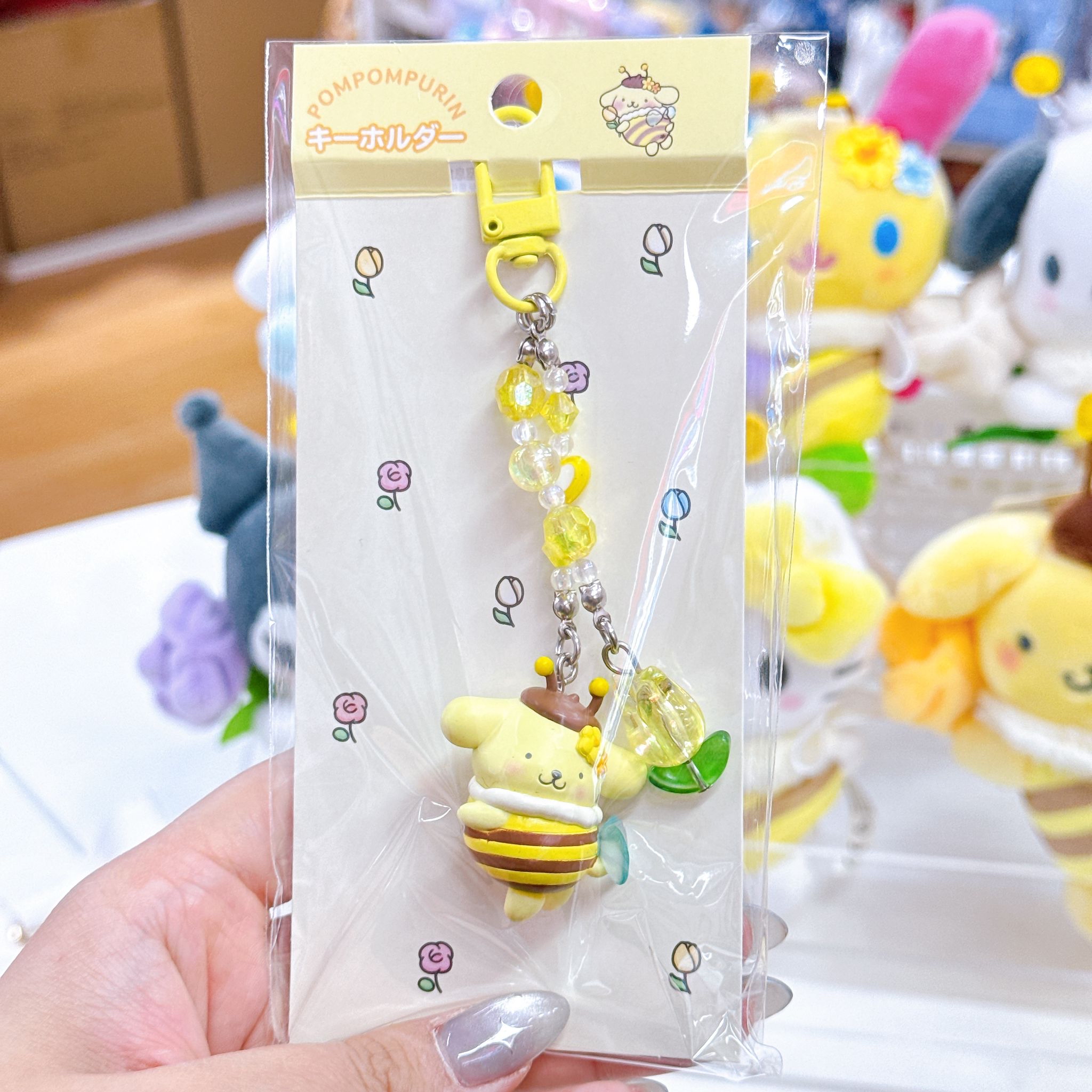 日本直送Sanrio蜜蜂系列電話掛飾