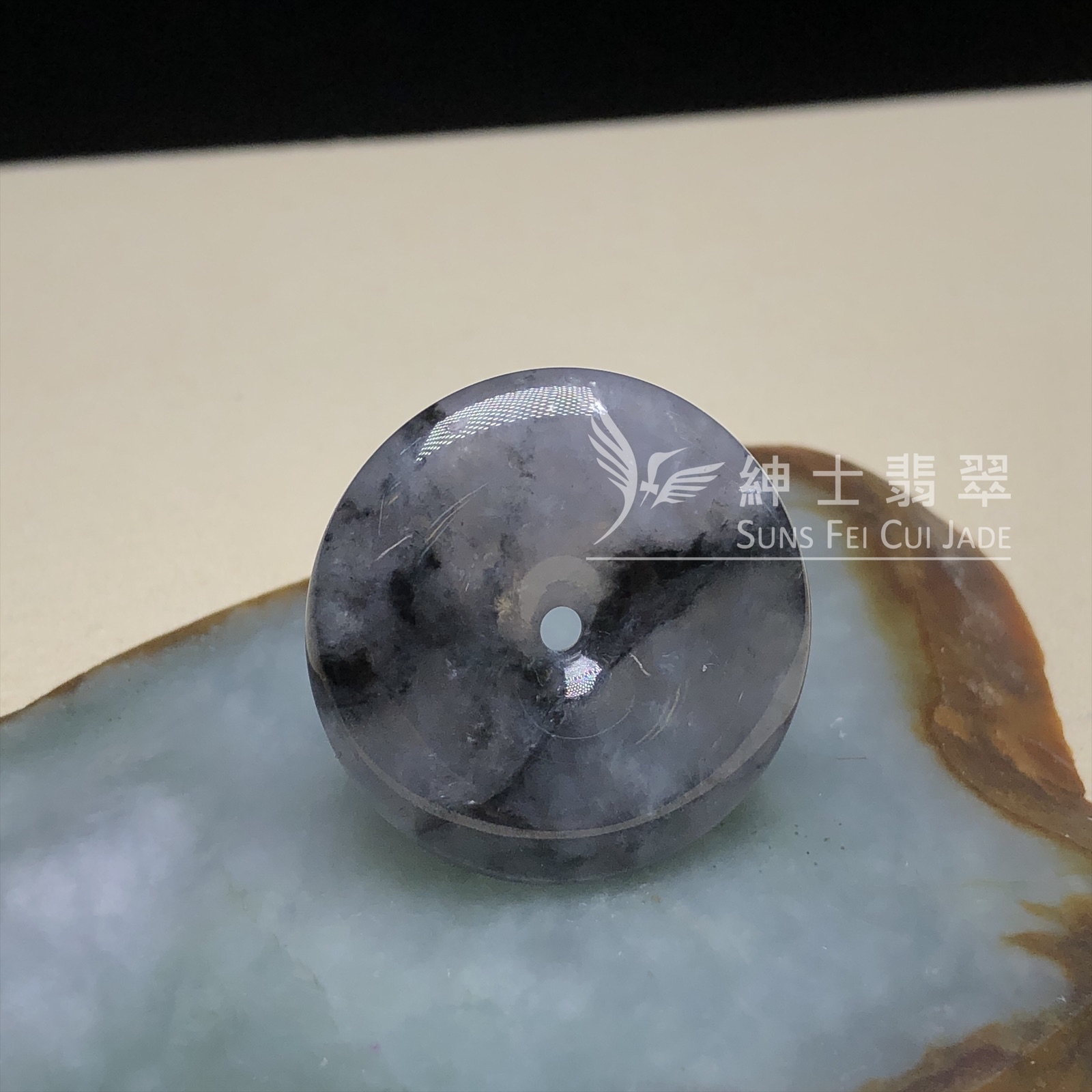 山水烏雞平安扣  B08287