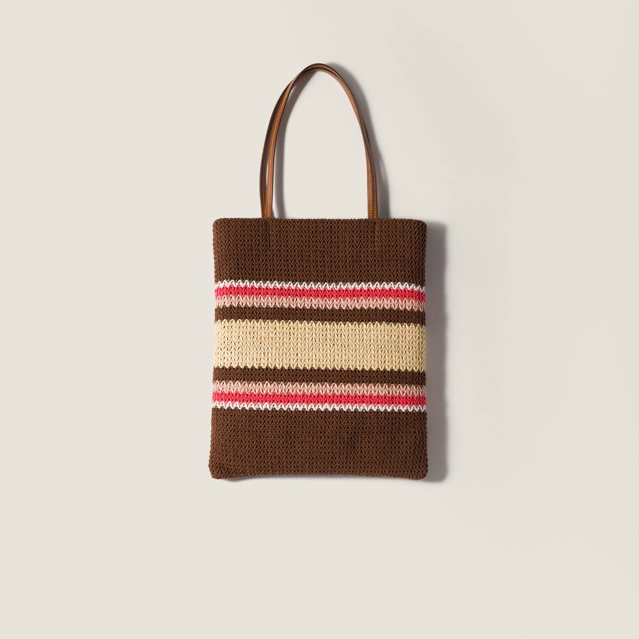 限時優惠✨訂貨📮MIUMIU Raffia-effect tote bag  Size 41x32cm
