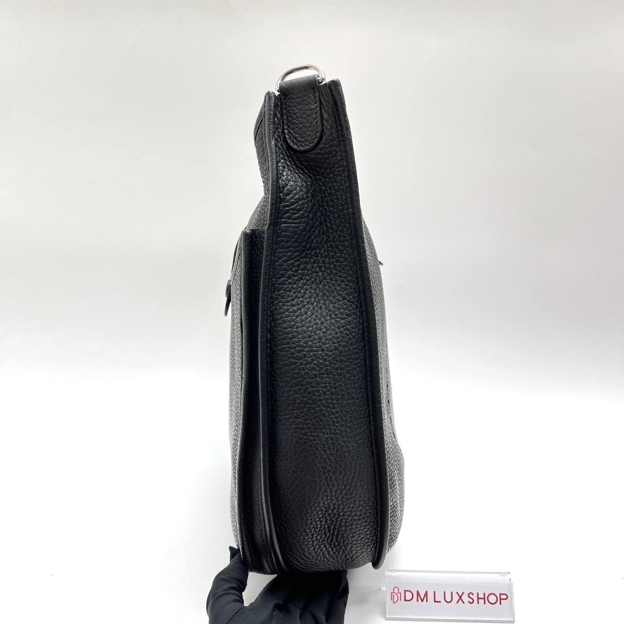 Hermes Evelyne 33 Black SHW (Stamp B)