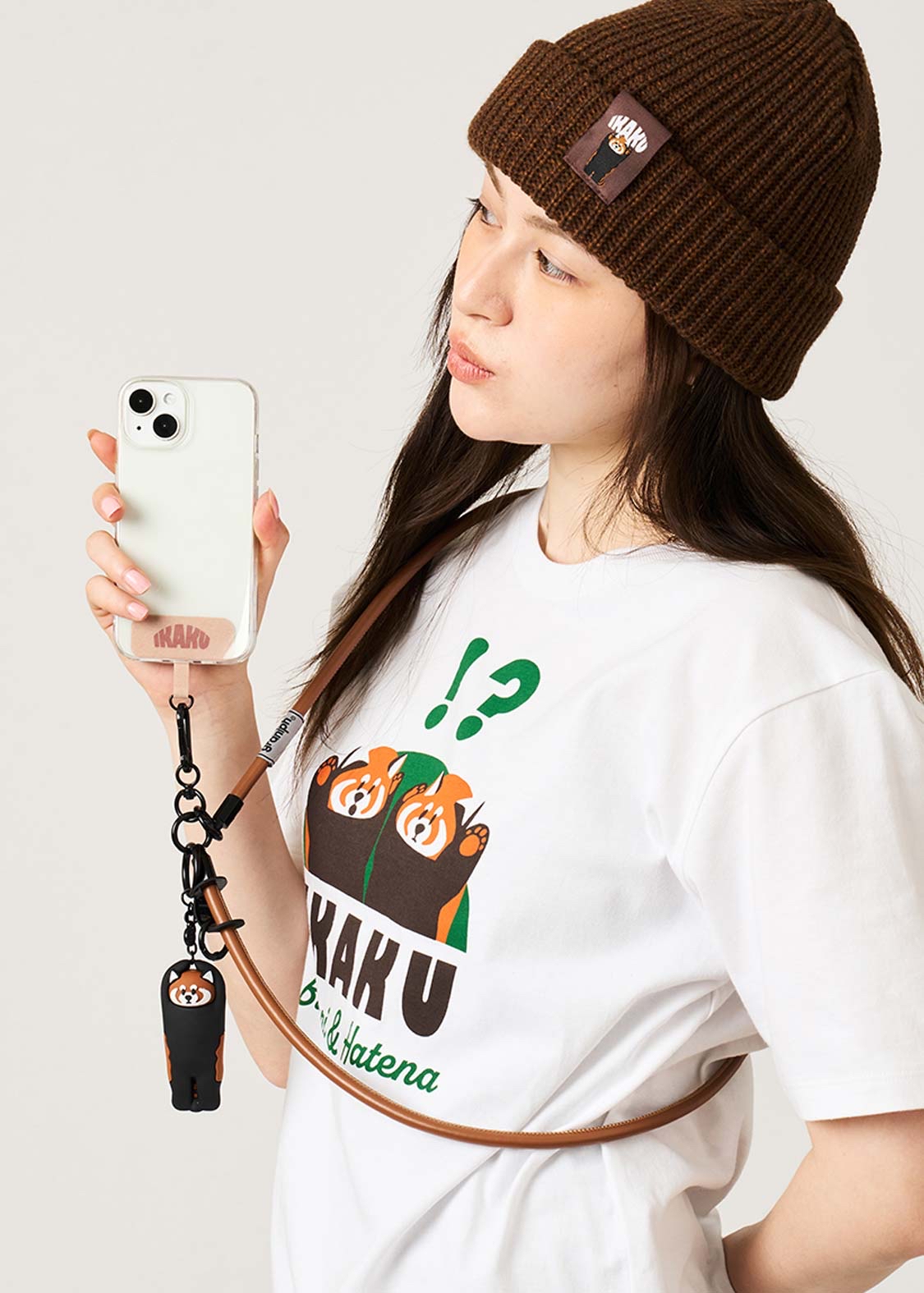 日本預訂📍日本小熊貓立體吊飾電話手帶/斜咩帶