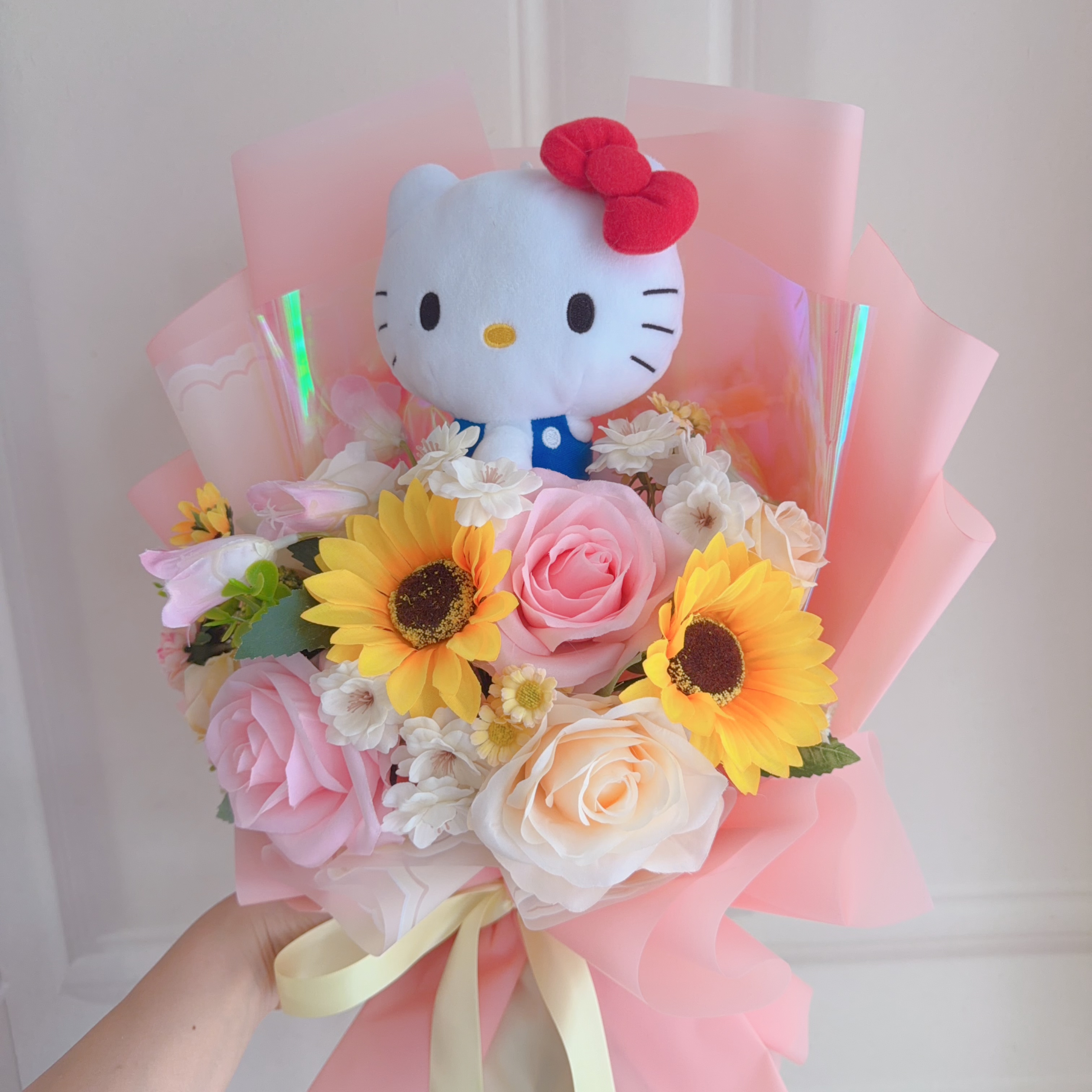 (現貨)kitty公仔花