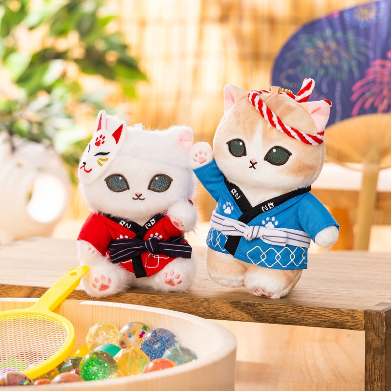 🌸 【預訂】夏祭公仔掛飾(紅色) - mofusand 17/7新品