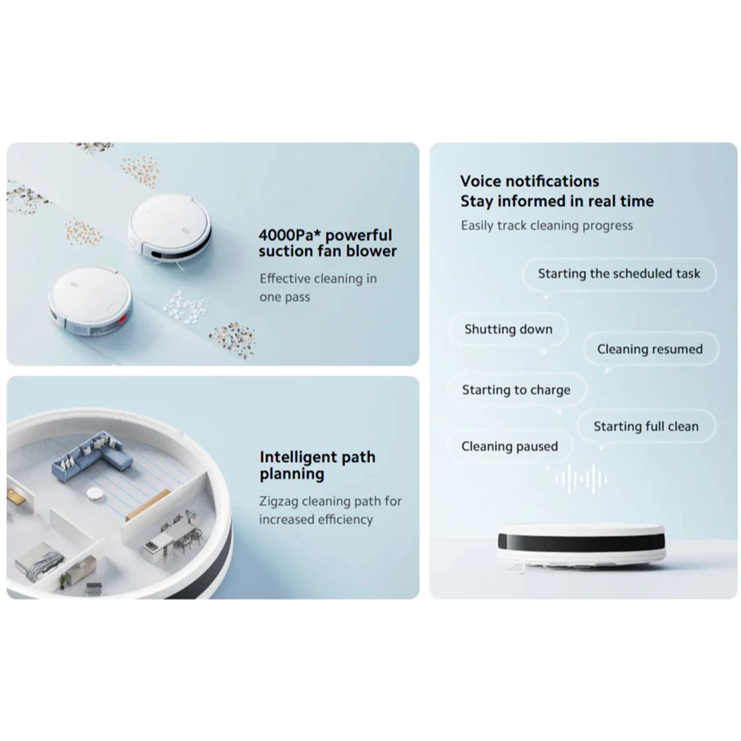 Xiaomi 4000Pa Robot Vacuum E10 Slim (BHR6783EU)