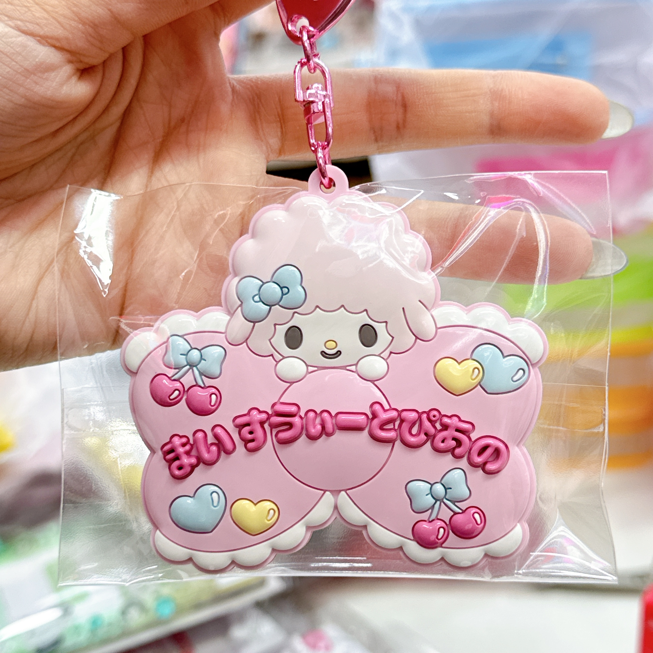 日本直送Sanrio 公仔鎖匙扣掛飾連鏡